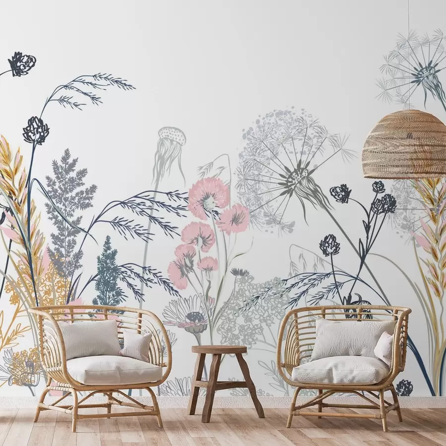 wall murals Вилдфловерс w04943v2