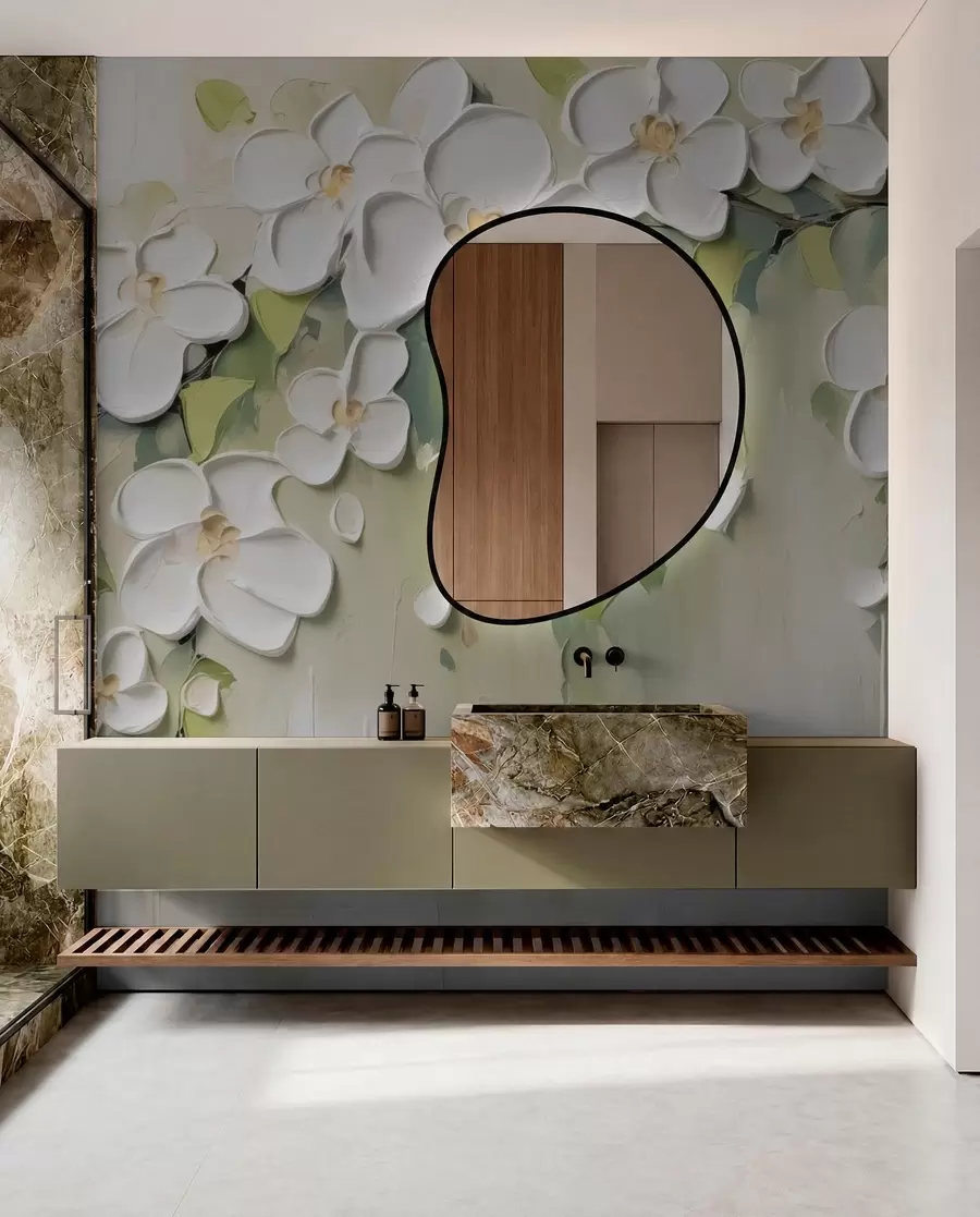 wall murals Грана са цвећем w04978