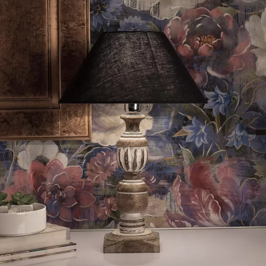 wall murals Сликовит букет крупног цвећа на тамно индиго позадини a01021