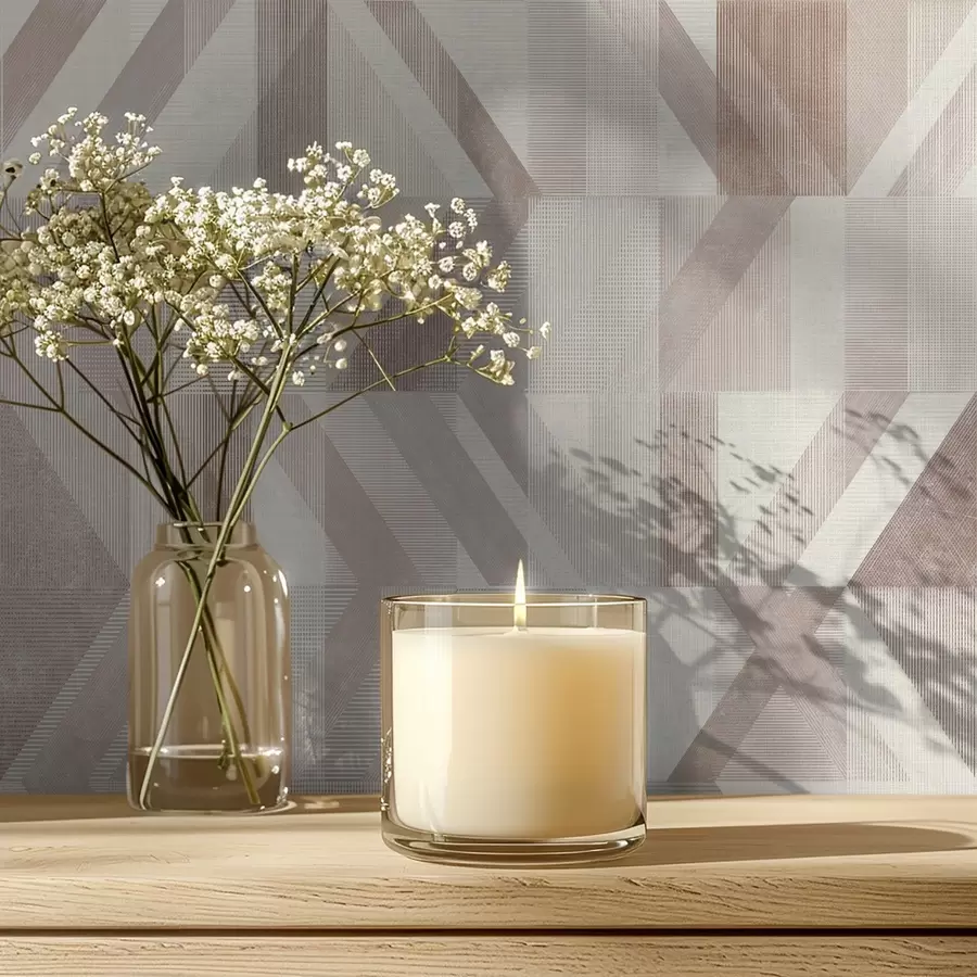 wall murals Топле геометријске стрелице у беж-песковитим тоновима a01056v2