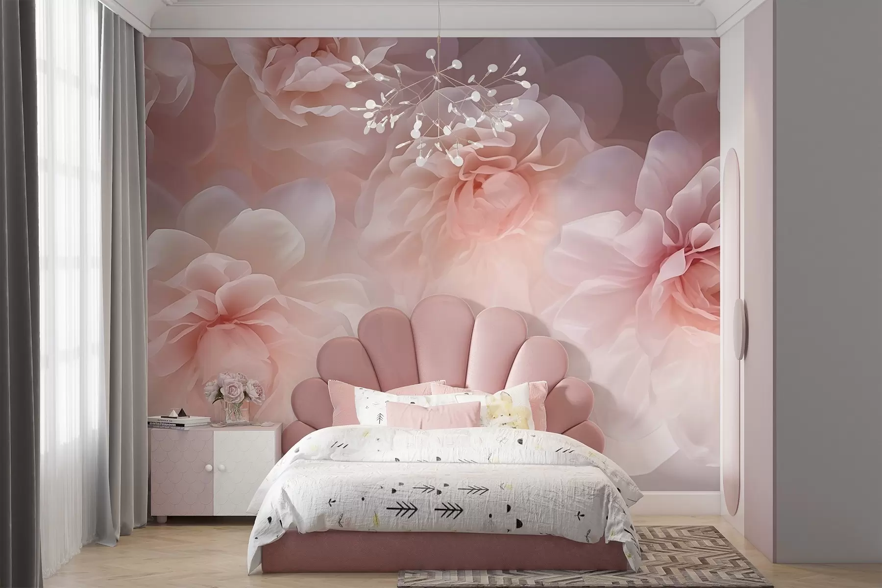 wall murals Пеониес w04919
