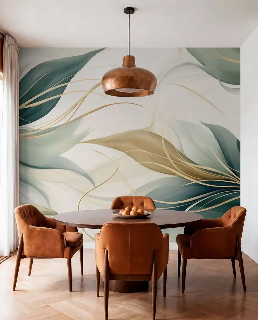 wall murals Апстрактни листови w04990