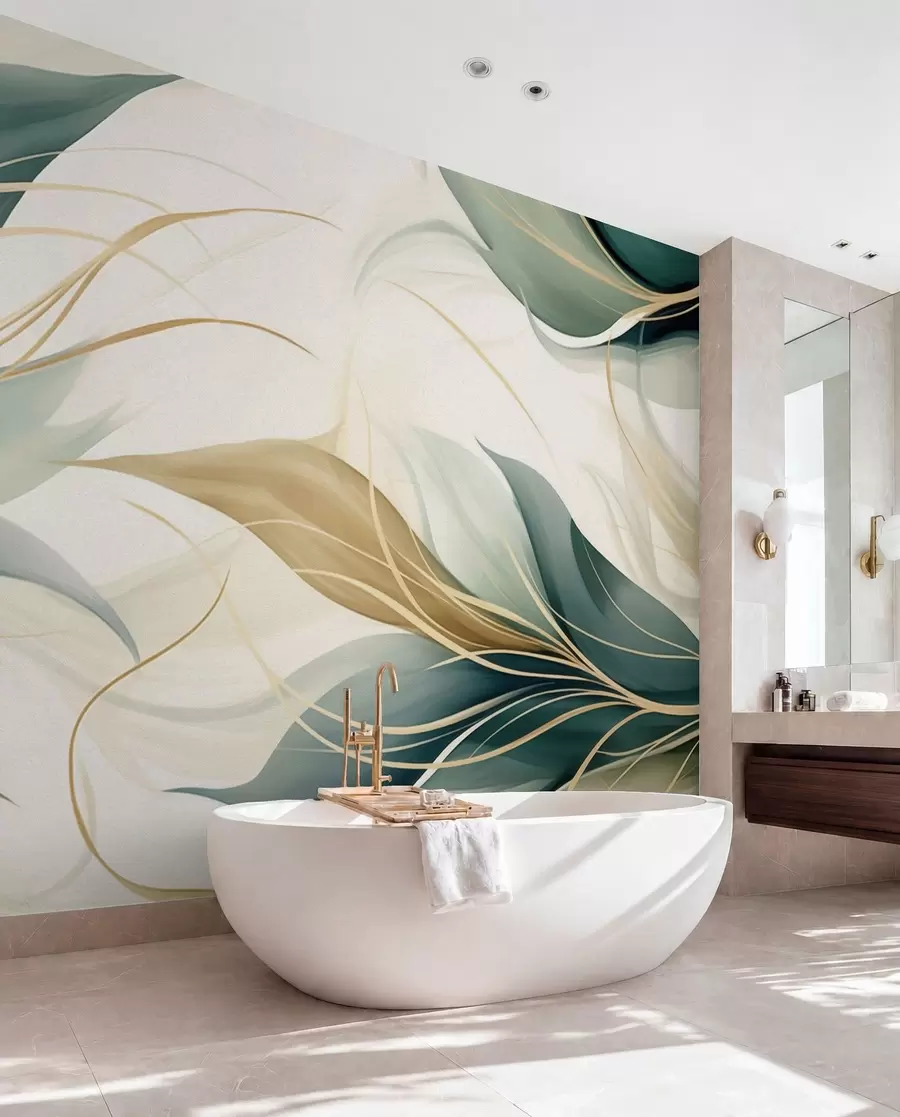 wall murals Апстрактни листови w04990