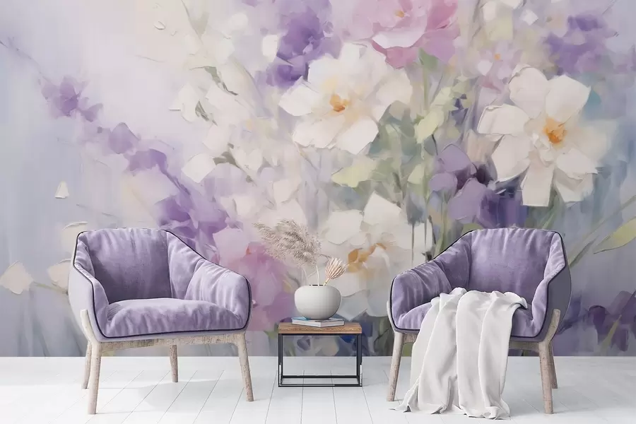 wall murals Апстрактни букет цвећа w09597