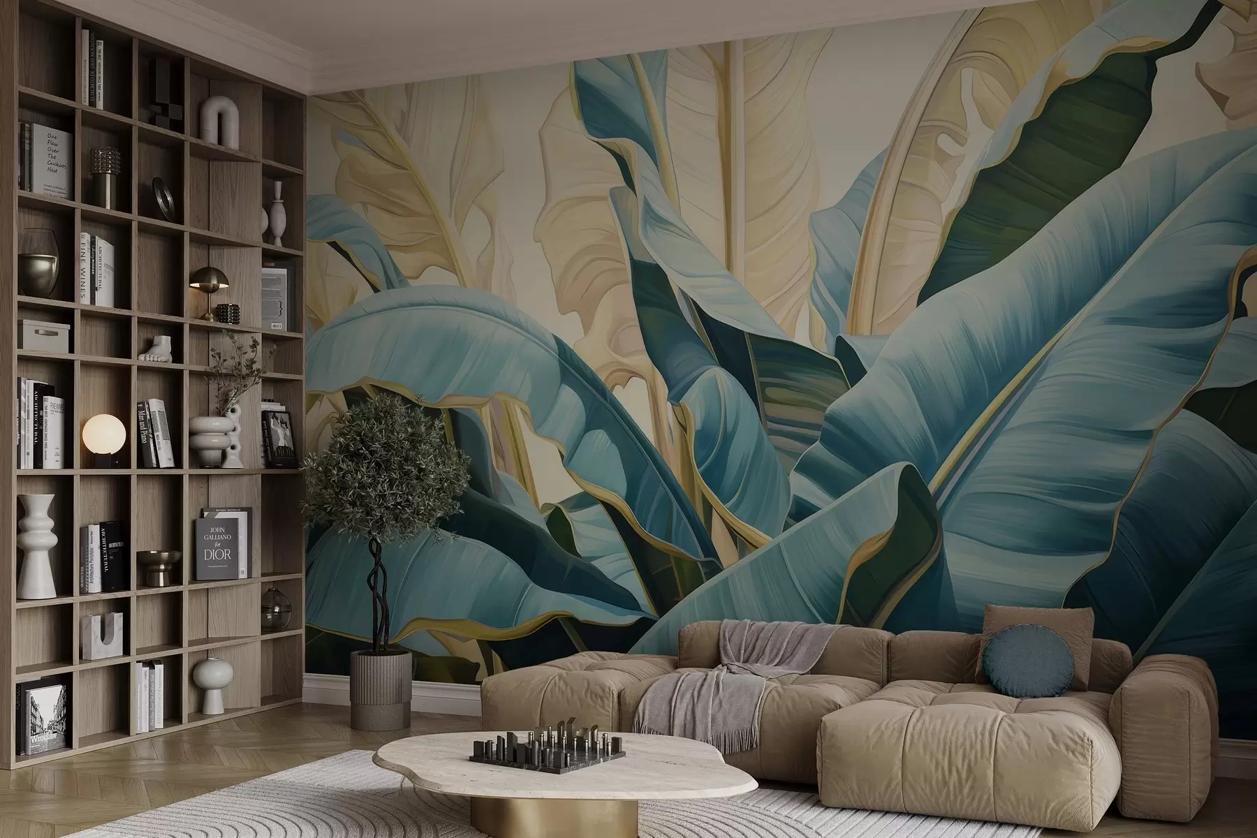 wall murals Велики листови банане w05005