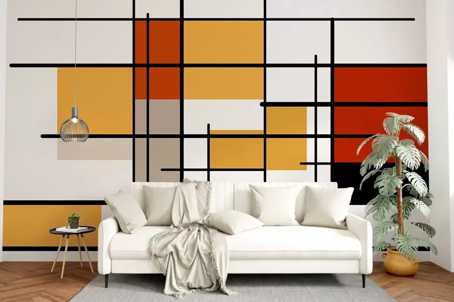 wall murals Светла геометрија w05008