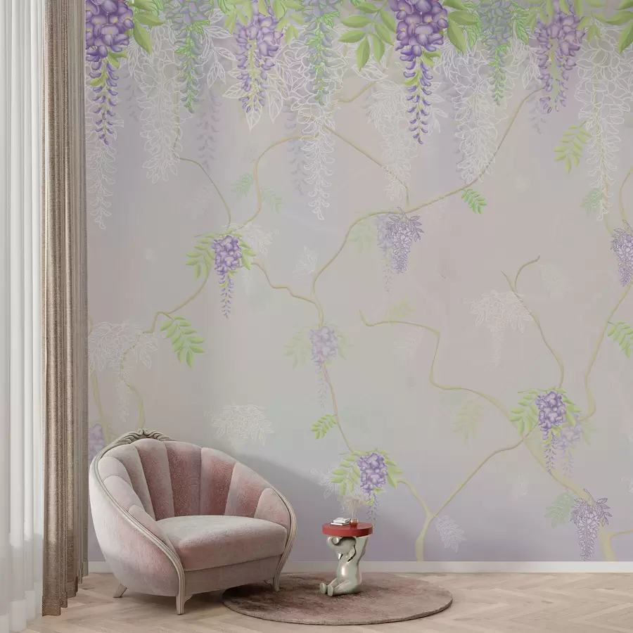 wall murals Елегантан цветни дизајн у пастелним нијансама w01685