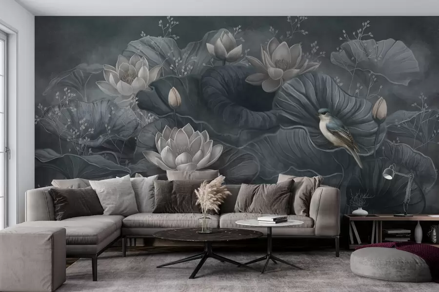 wall murals Спокој међу елегантним цвећем природе w02407
