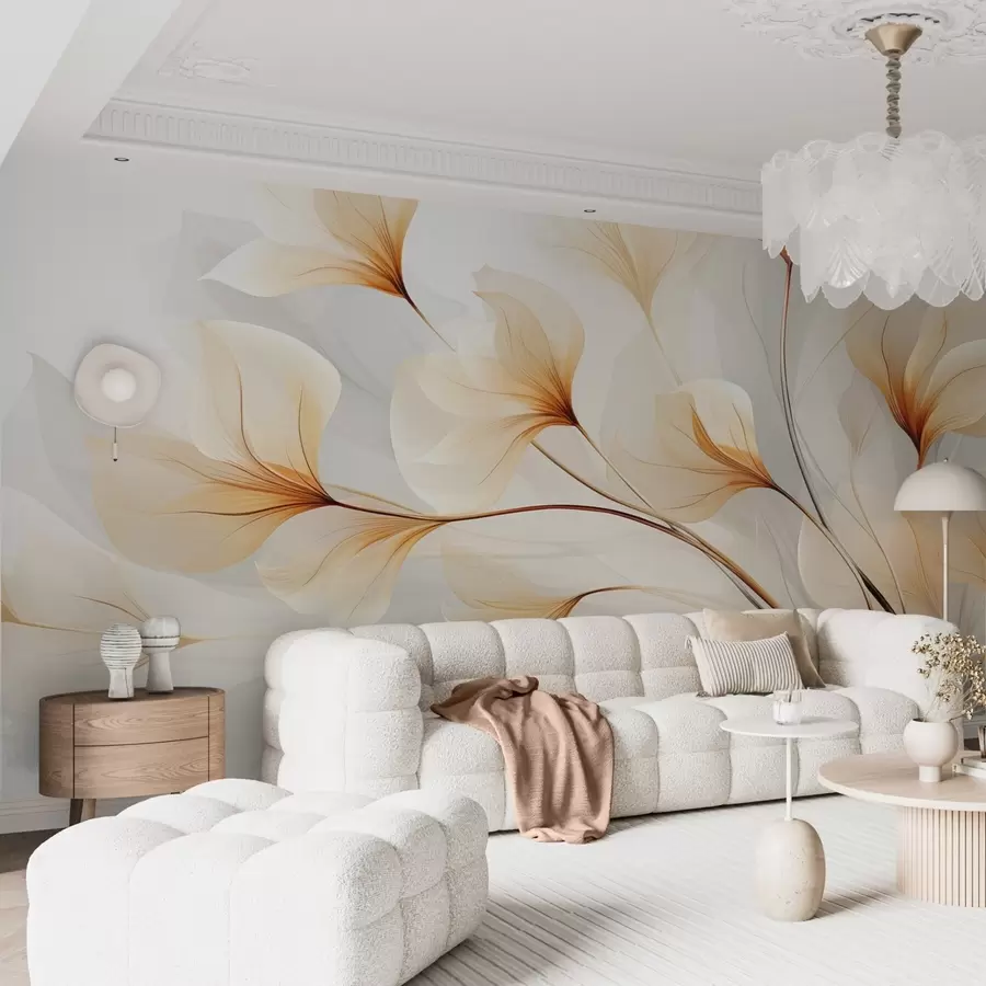 wall murals Апстрактно цвеће w09596