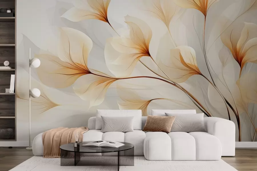 wall murals Апстрактно цвеће w09596