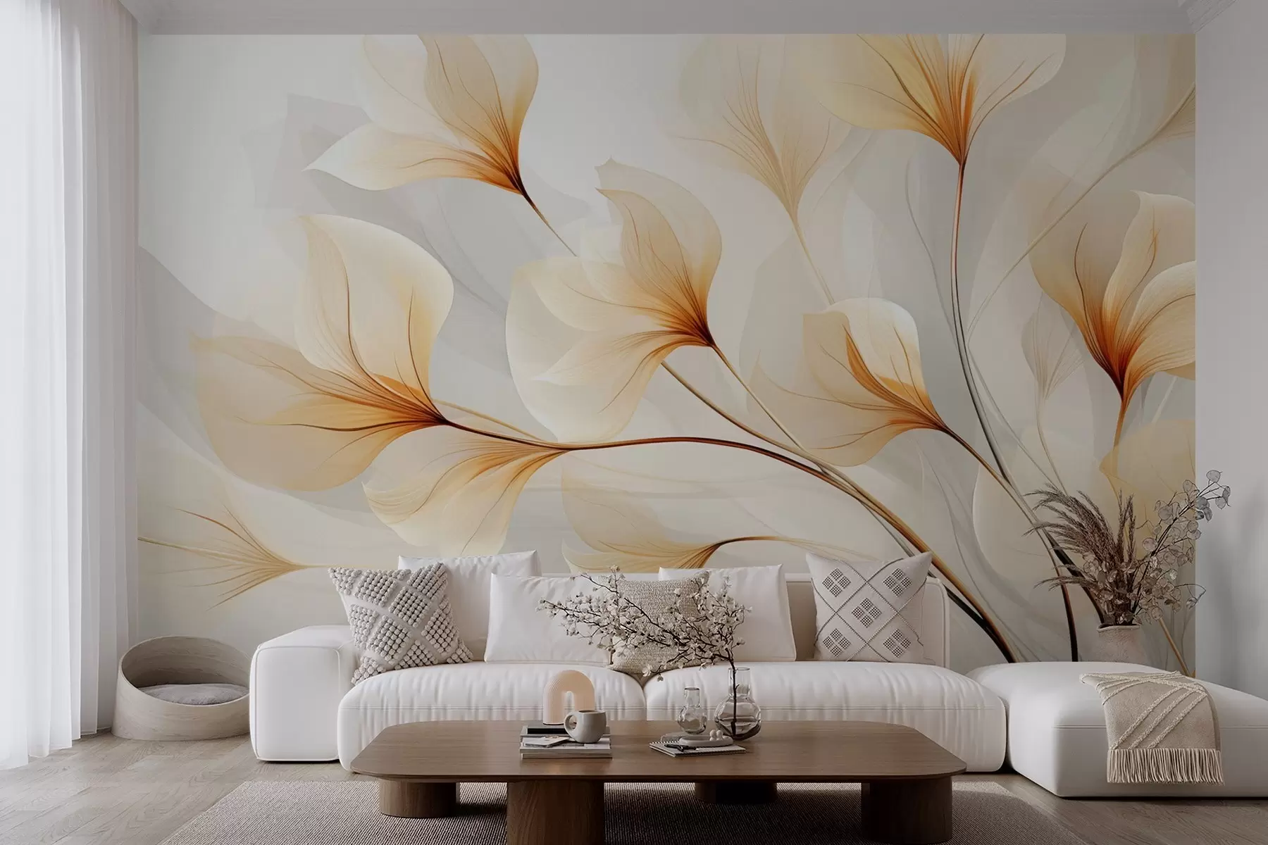 wall murals Апстрактно цвеће w09596