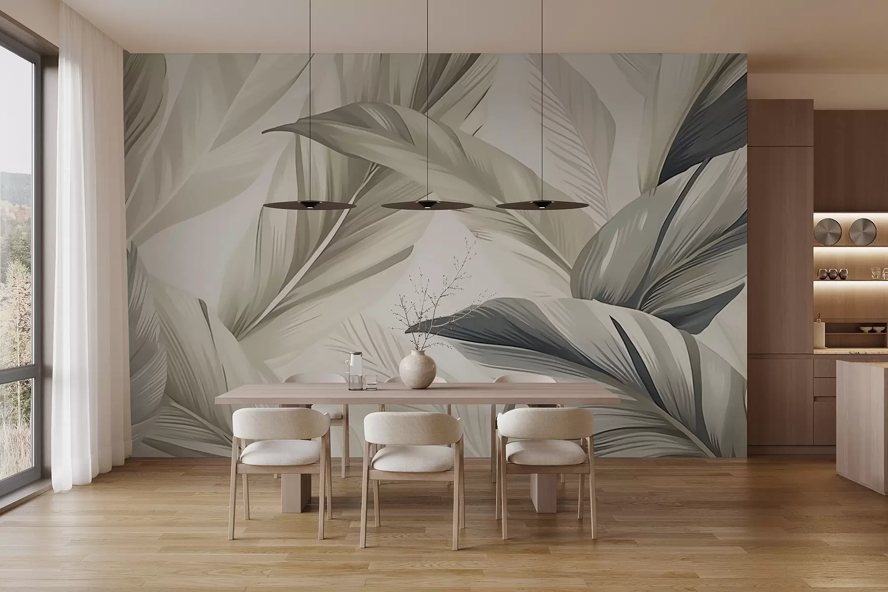 wall murals Банана лишће w04988