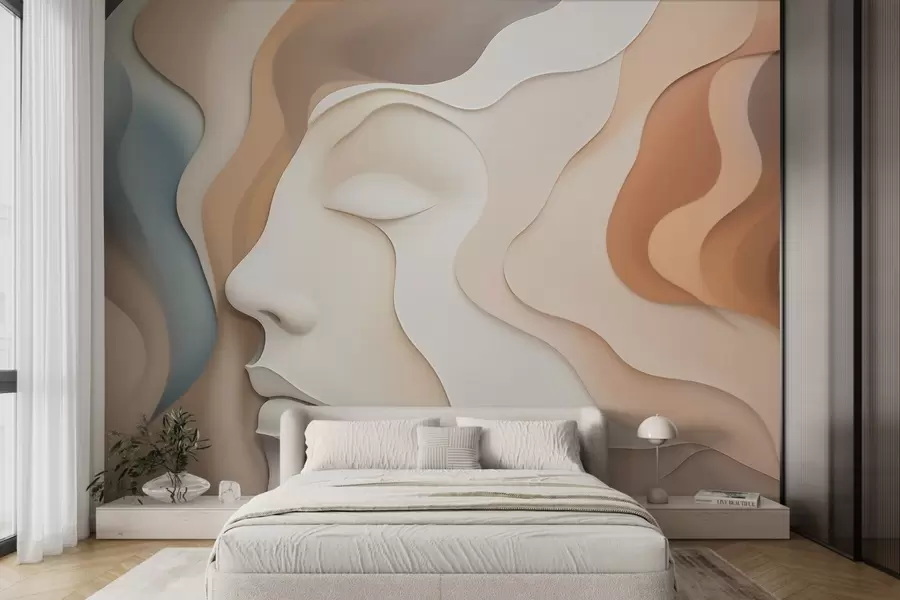 wall murals Апстрактно лице w04869