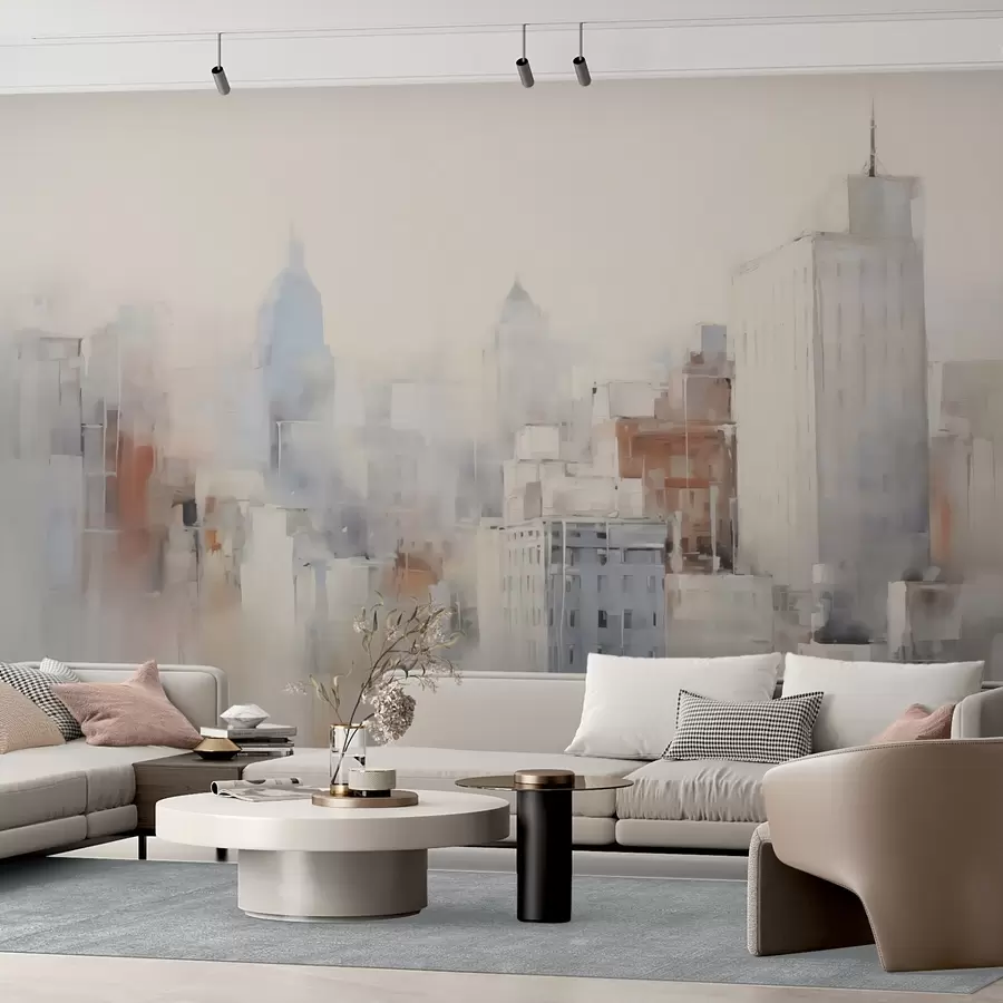 wall murals Апстрактна градска имитација сликарства w04897