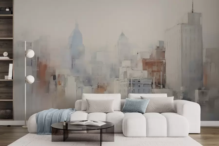 wall murals Апстрактна градска имитација сликарства w04897