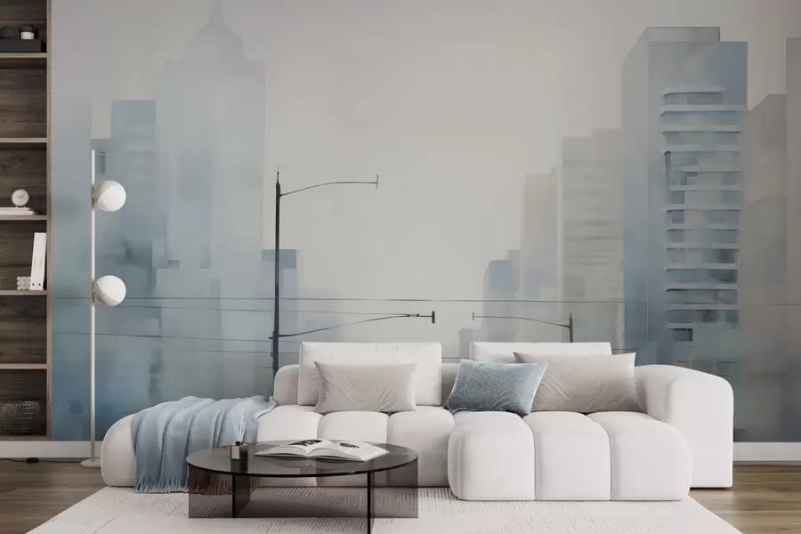 wall murals Апстрактни град w05074