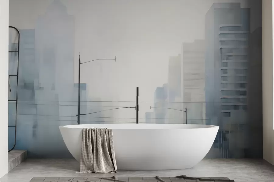 wall murals Апстрактни град w05074