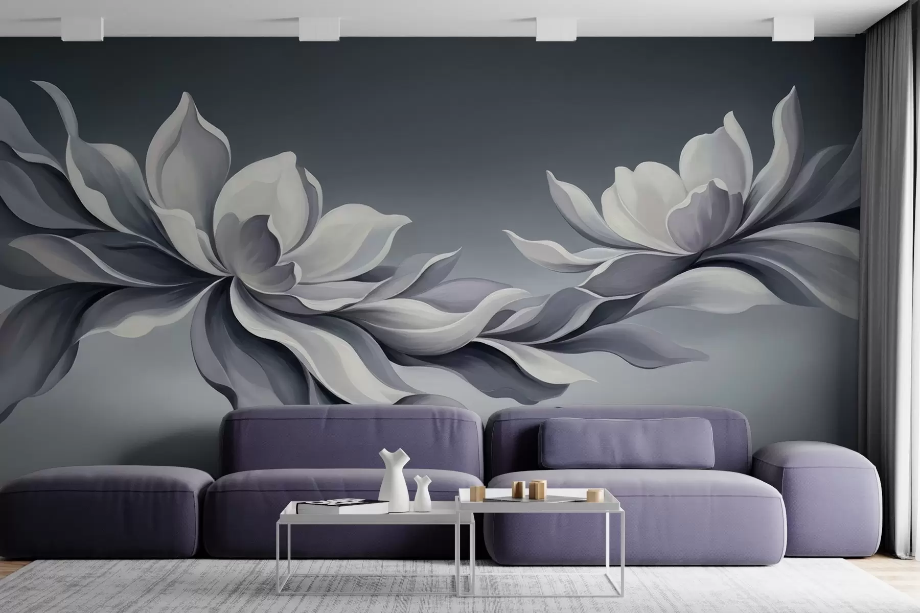 wall murals Елегантна латична грана w05042