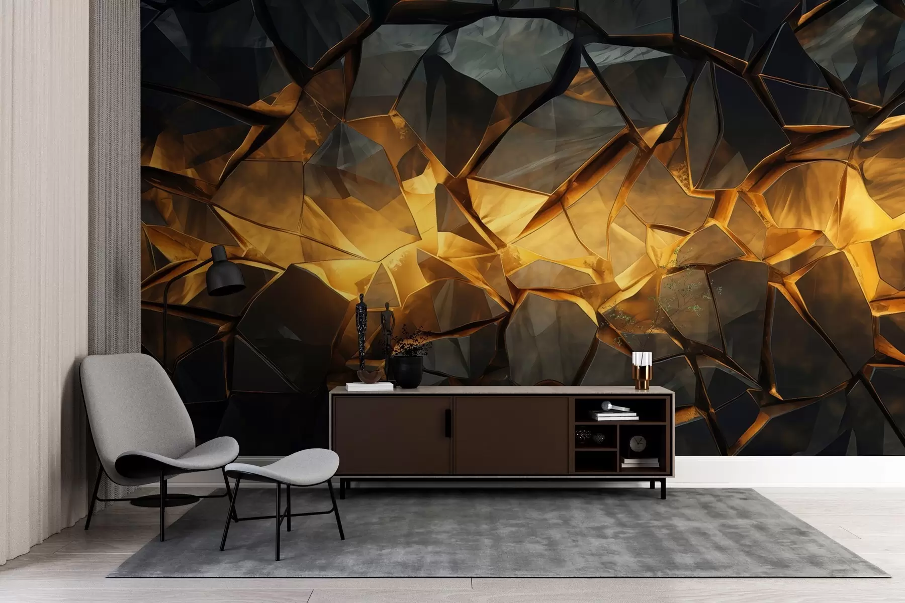 wall murals Имитација камена у акварелу w05045