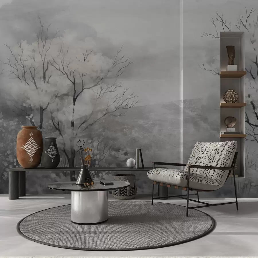 wall murals Лагани дах дрвећа w05054