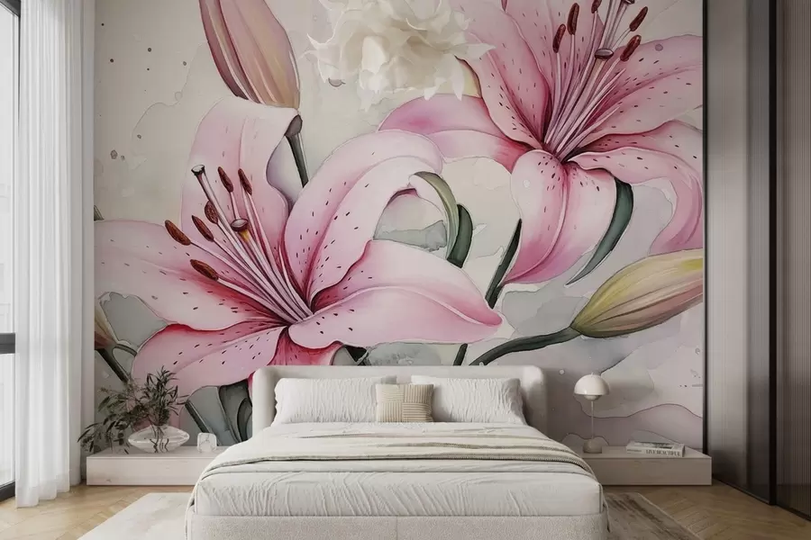 wall murals Љиљани w04713