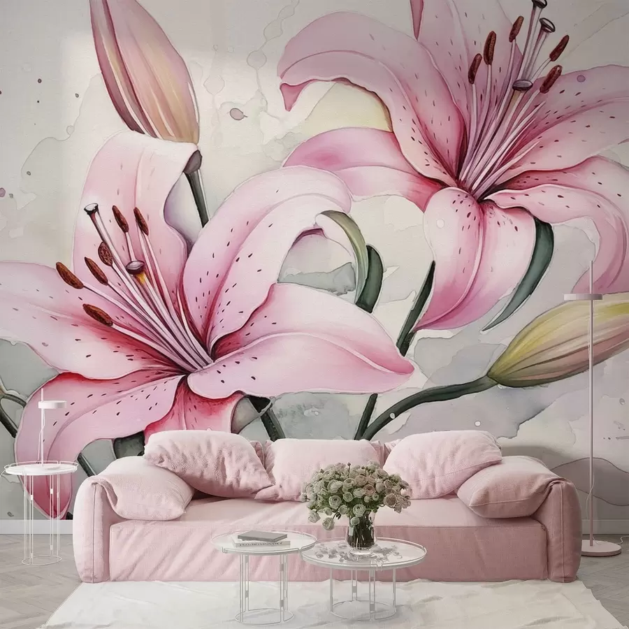 wall murals Љиљани w04713