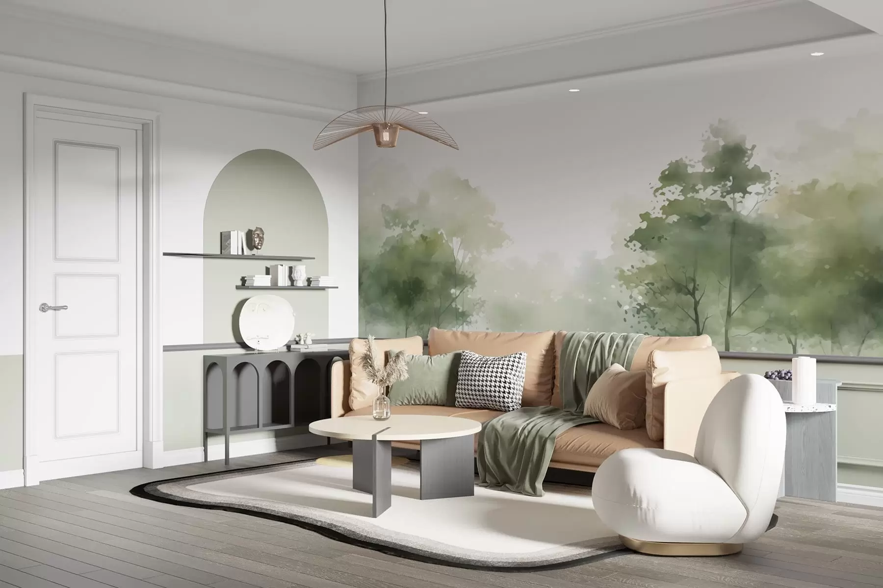 wall murals Дрвеће, пејзаж w05081