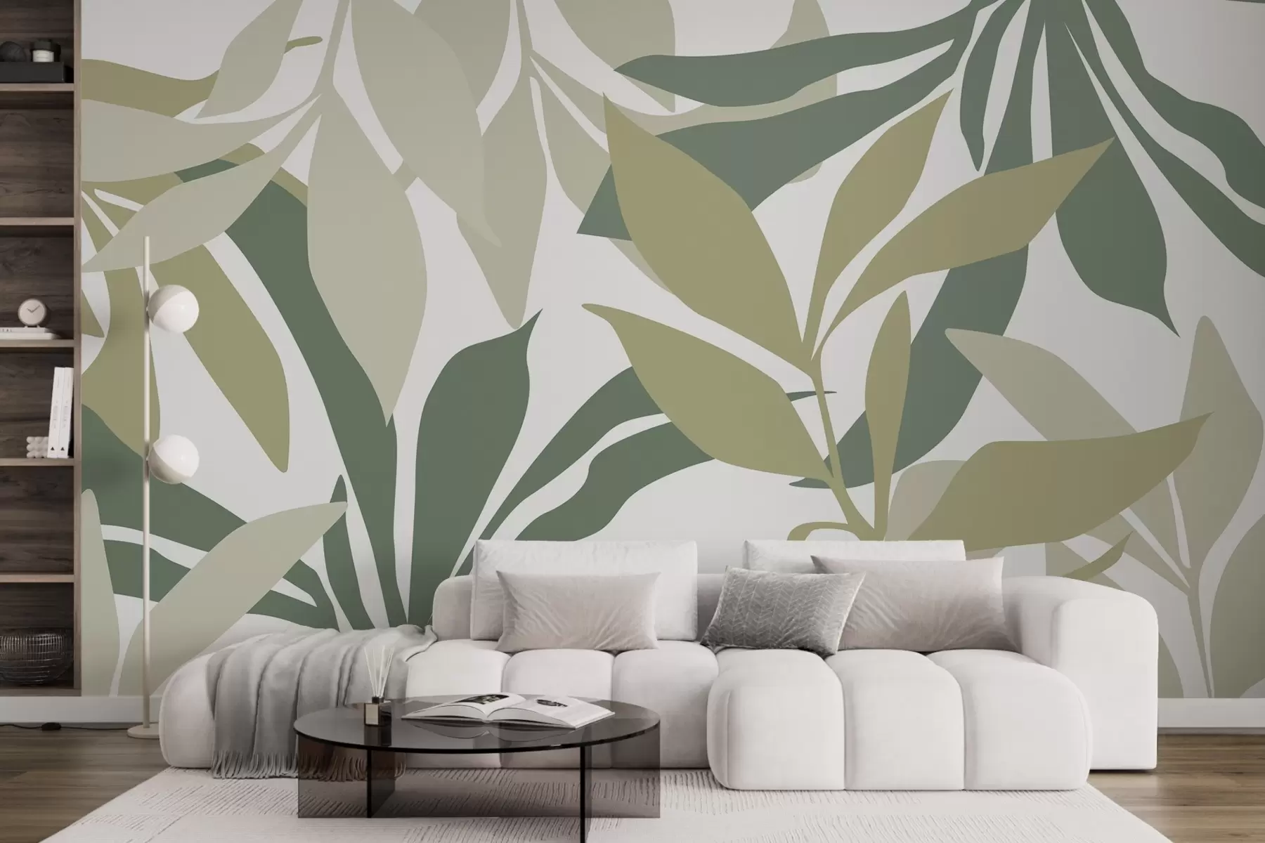 wall murals Апстрактно лишће w05136v1