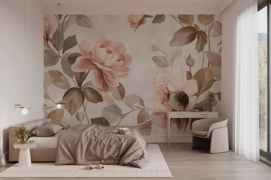 wall murals сликовите руже у стилу уљаног сликарства w04873