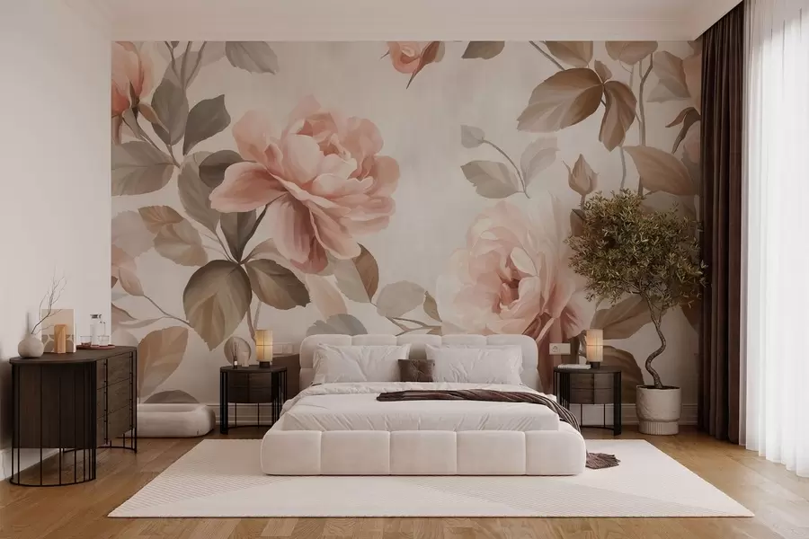 wall murals сликовите руже у стилу уљаног сликарства w04873