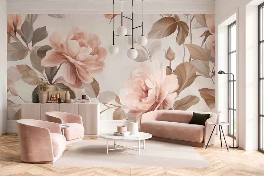wall murals сликовите руже у стилу уљаног сликарства w04873