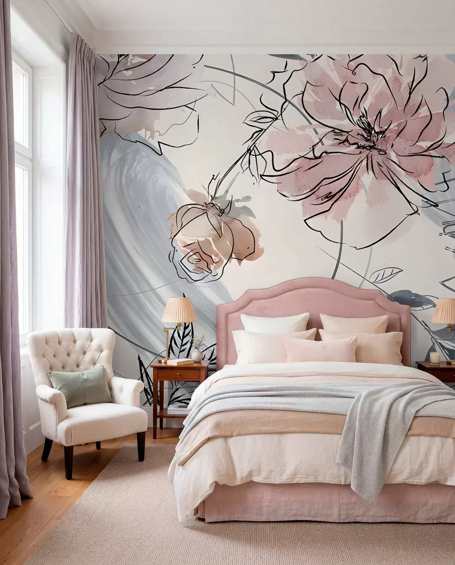 wall murals Акварел цвеће u71515