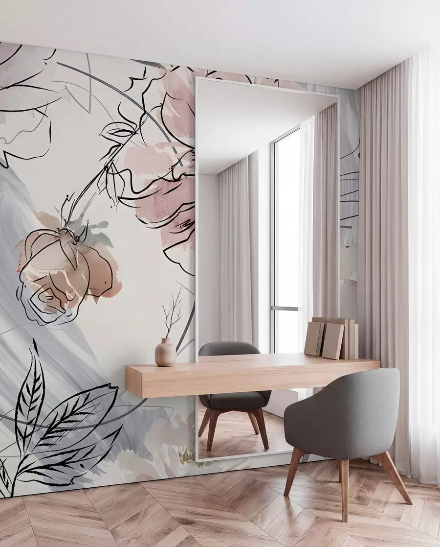 wall murals Акварел цвеће u71515