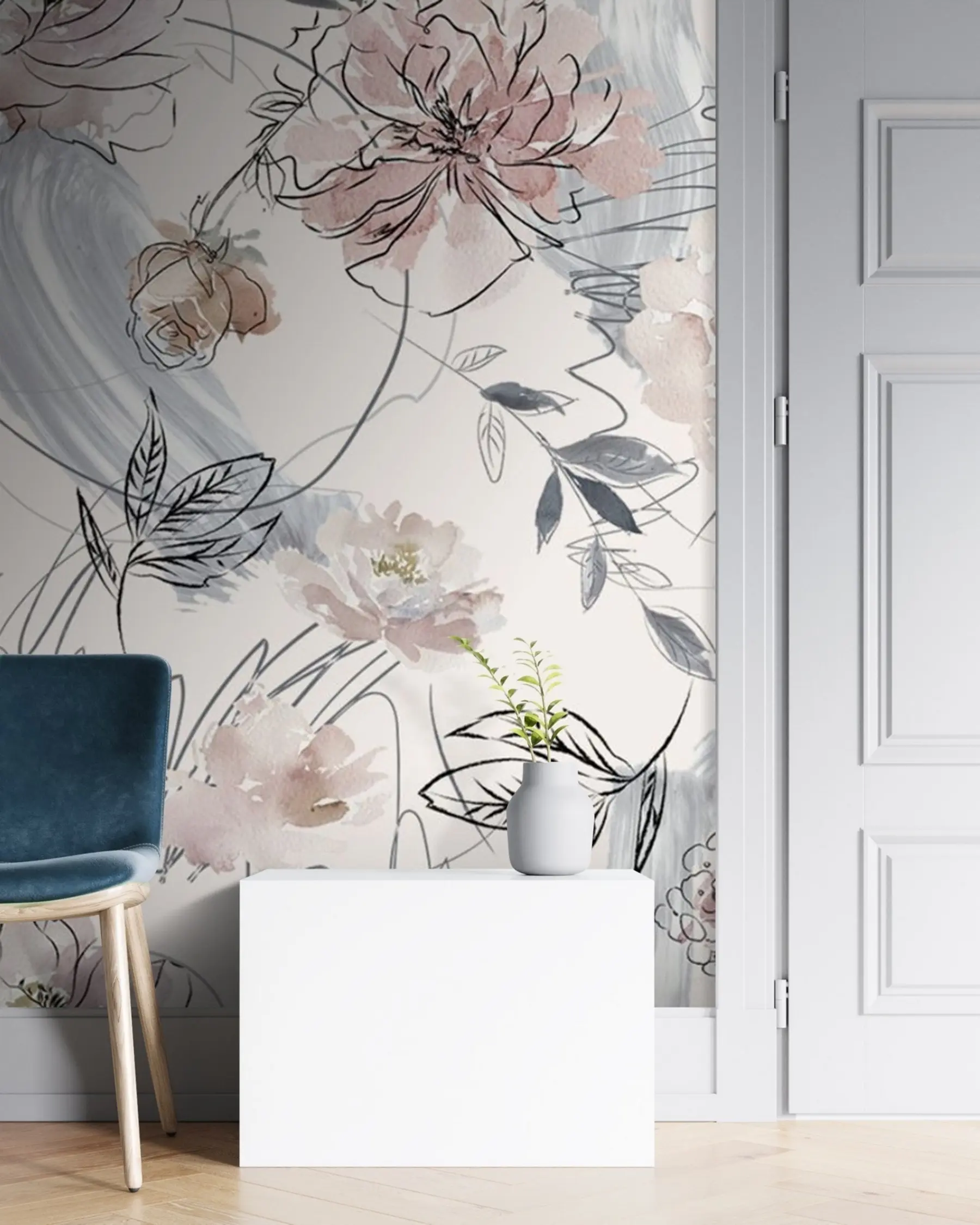 wall murals Акварел цвеће u71515