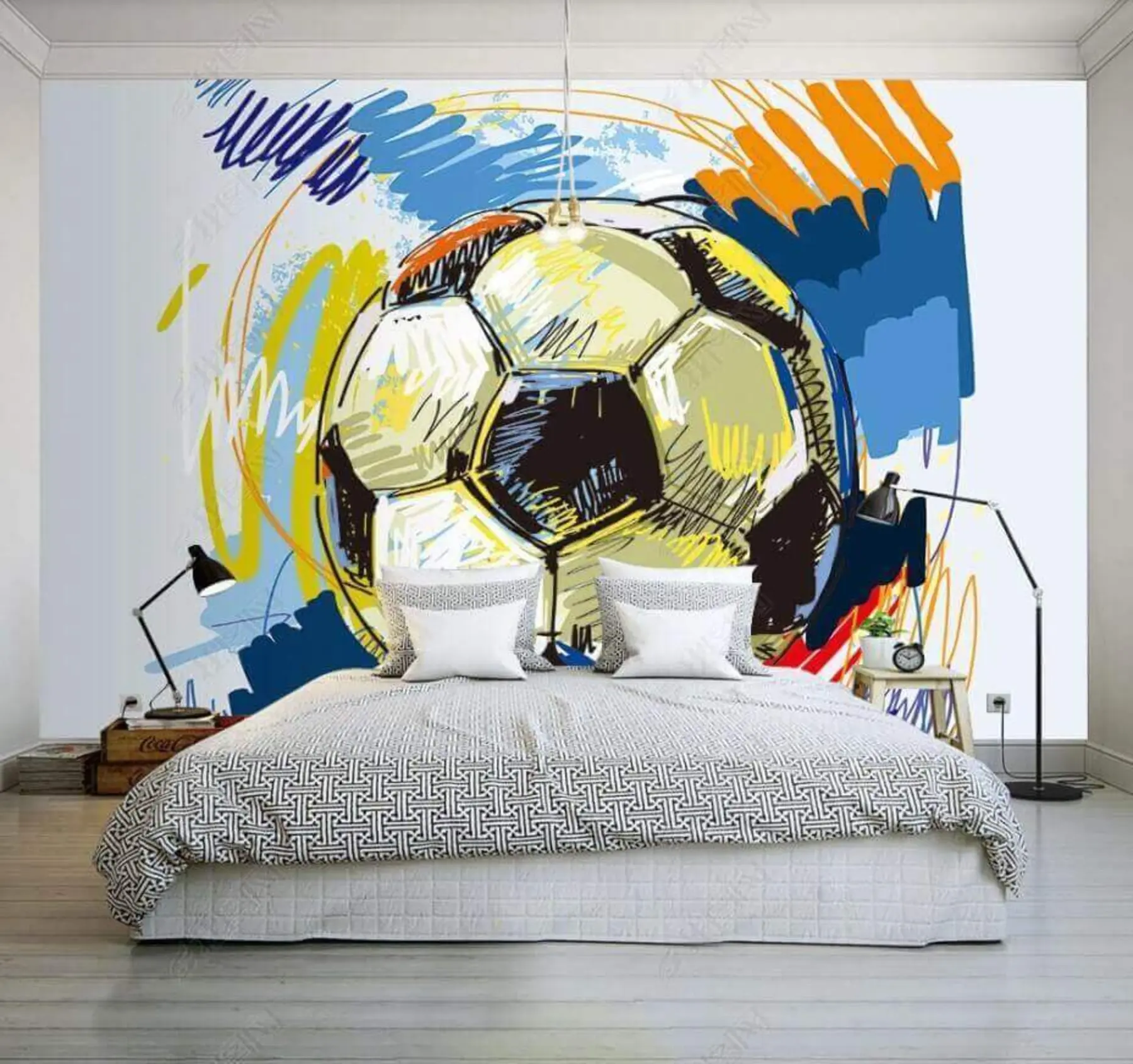 wall murals Font, world e circle u09517