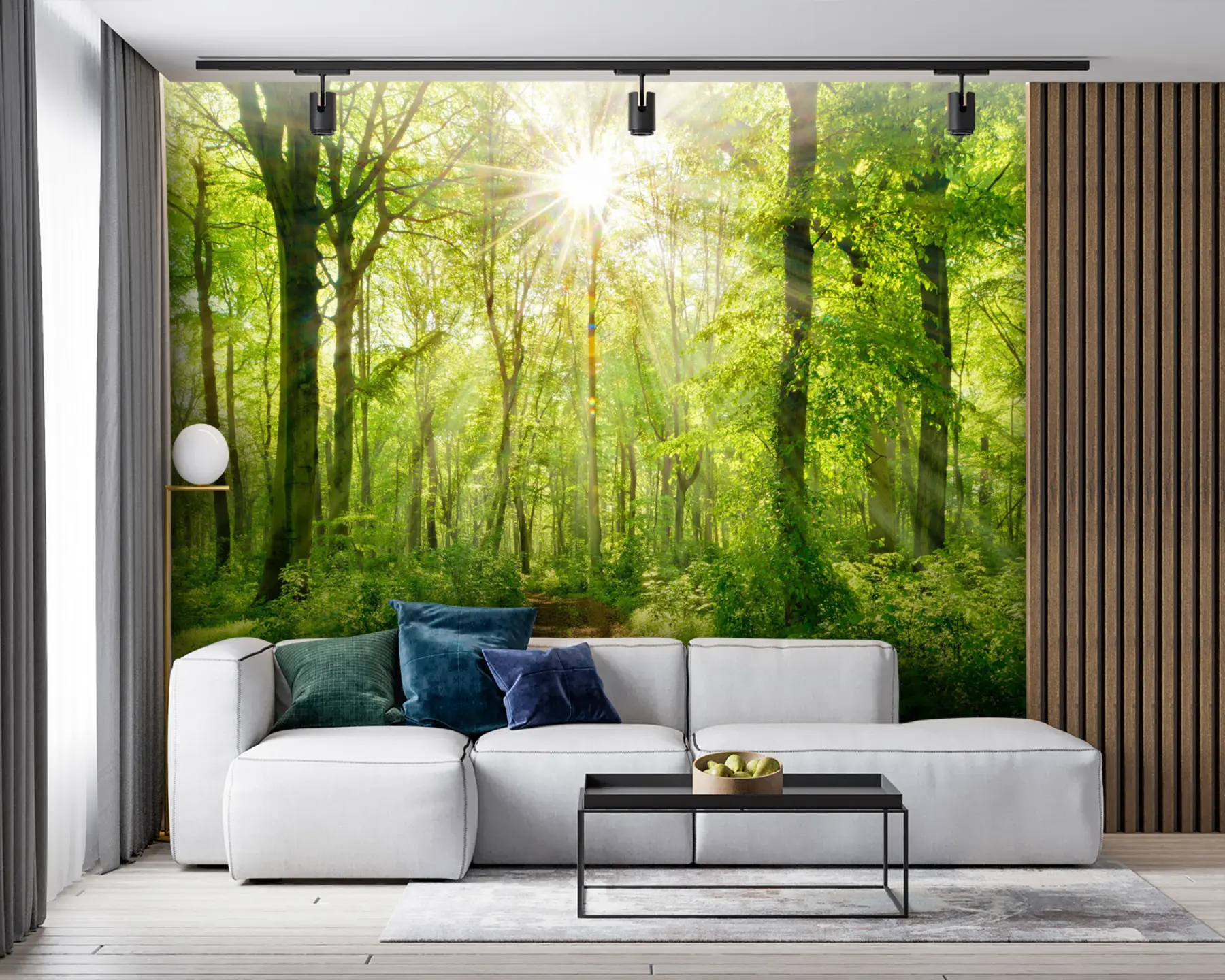 wall murals Стаза у сунчаној шуми u22252