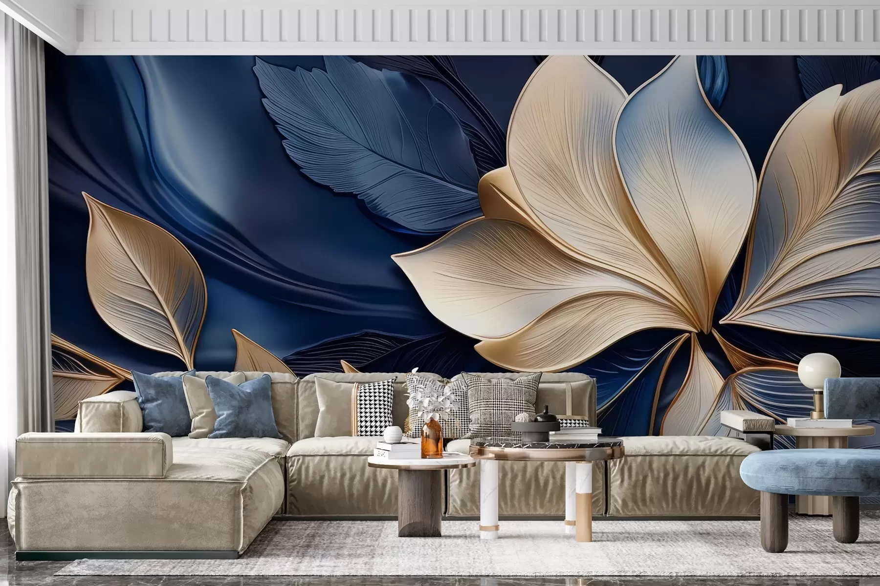 wall murals Плава хармонија w05012