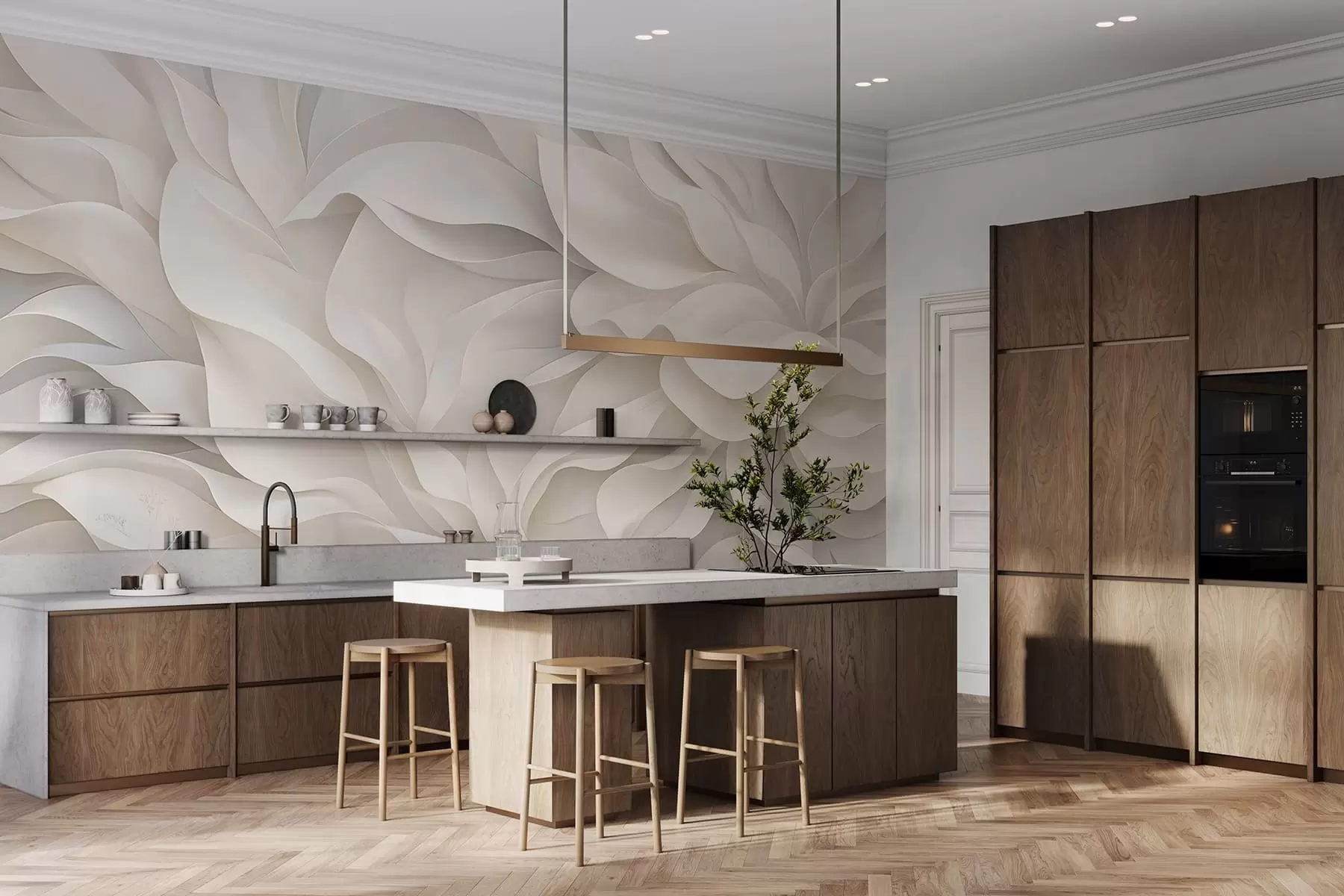 wall murals Елегантне латице w05168