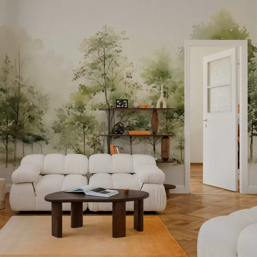 wall murals Акварел листопадне шуме w05180