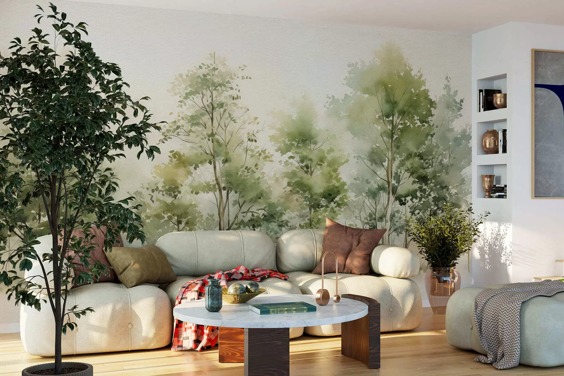 wall murals Акварел листопадне шуме w05180