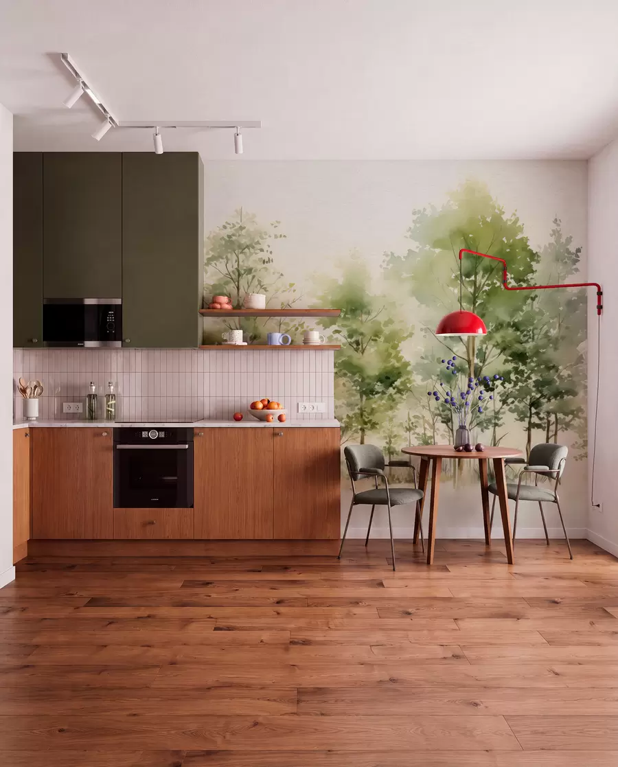 wall murals Акварел листопадне шуме w05180