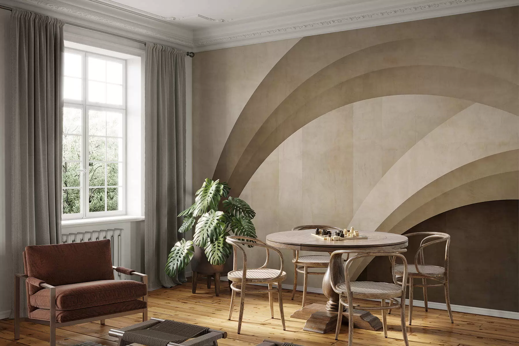 wall murals Апстрактни лукови w05182