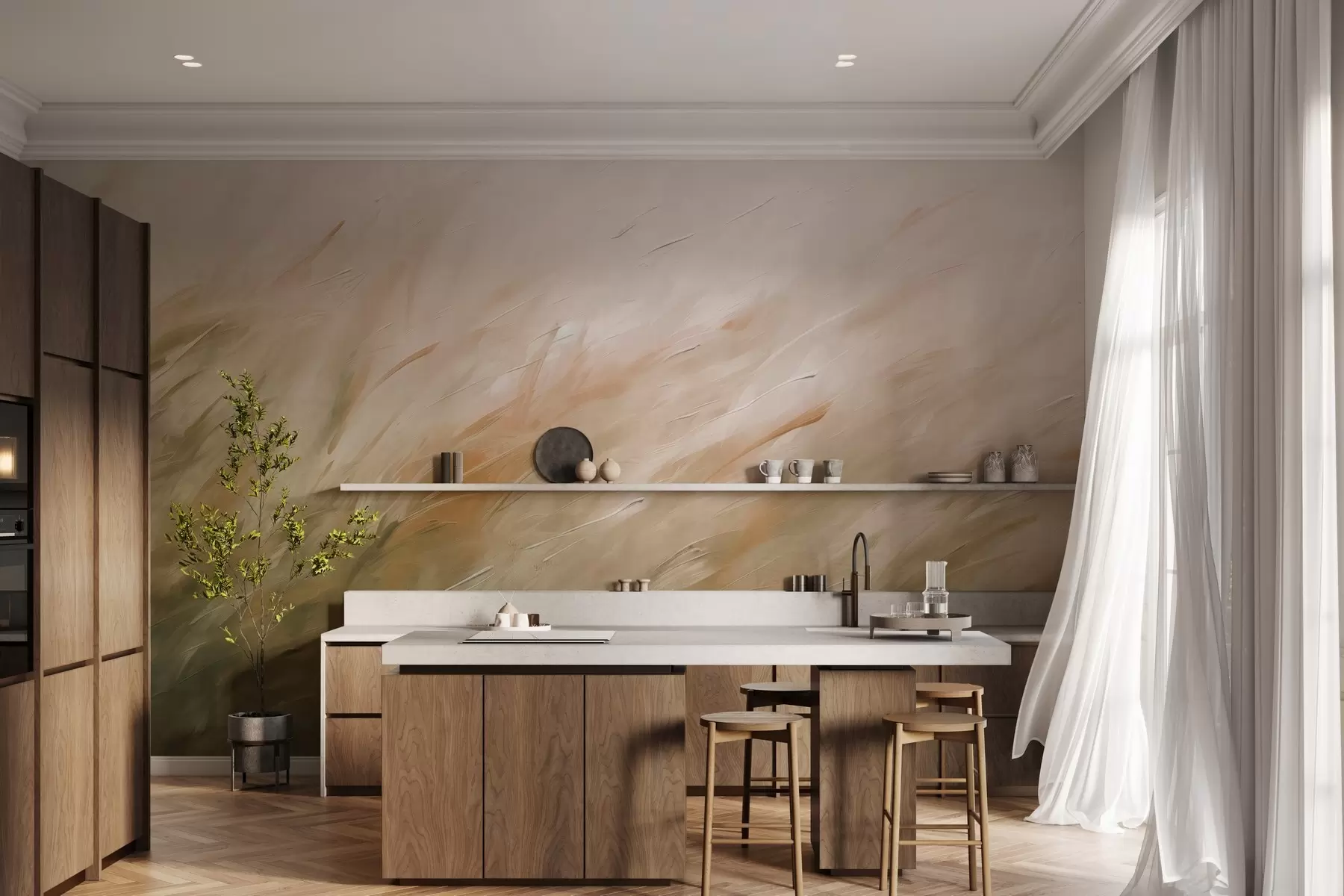 wall murals Дах траве w05183v1