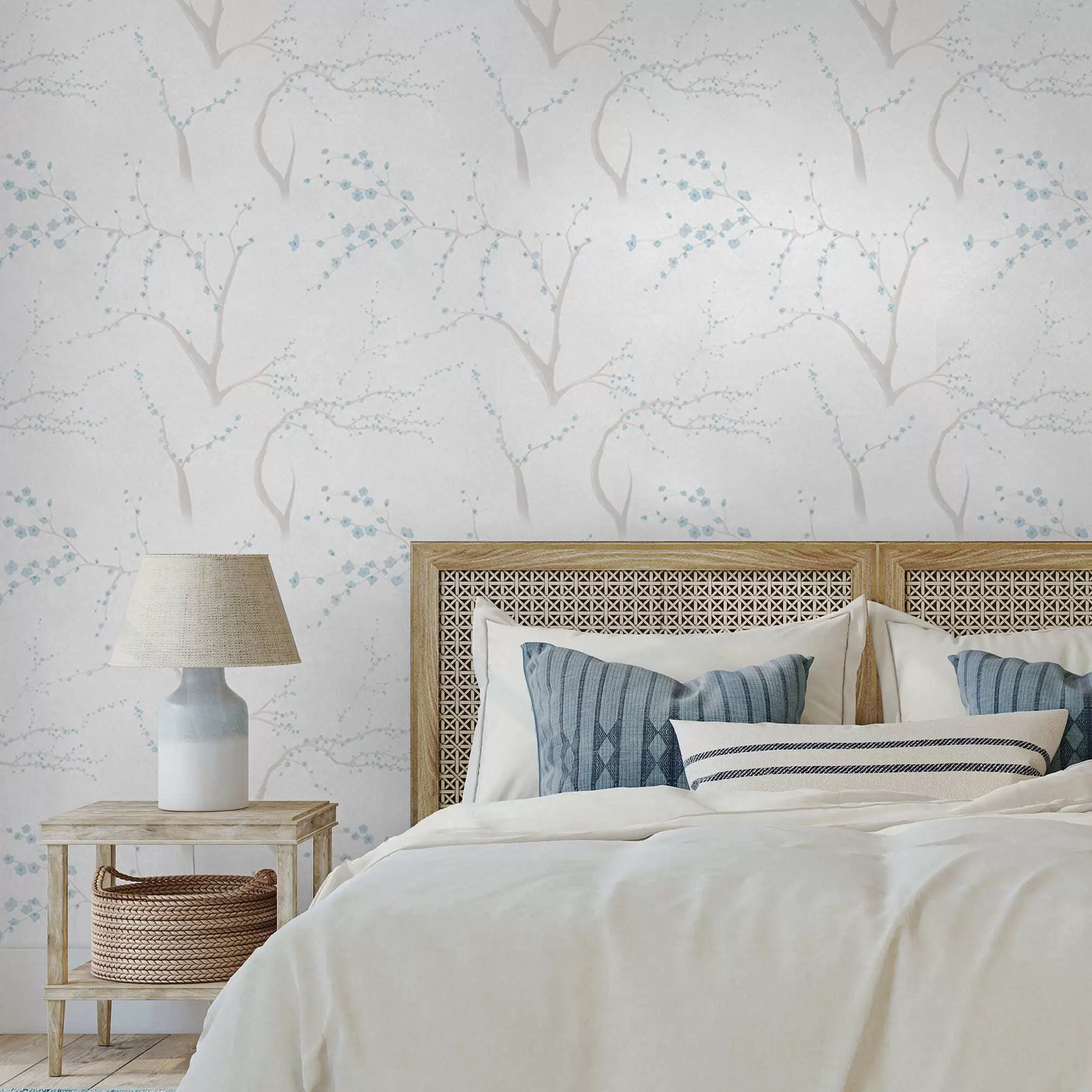 wall murals Светле гране са плавим цветовима a01111