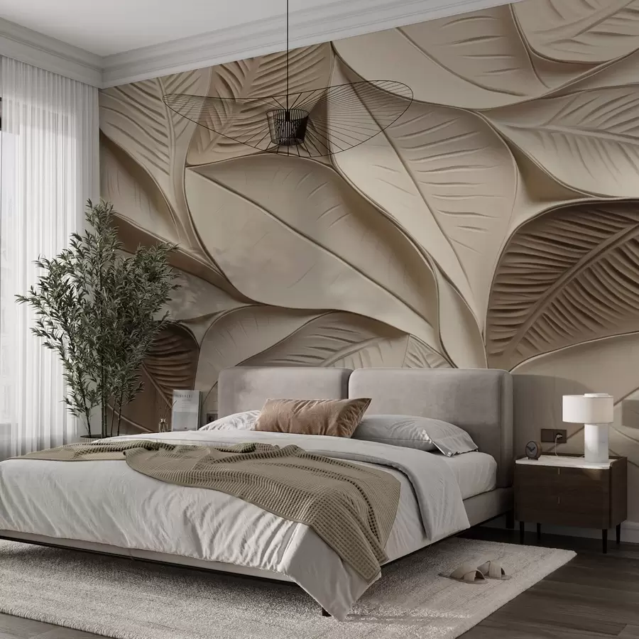 wall murals Апстрактни листови са венама w05209