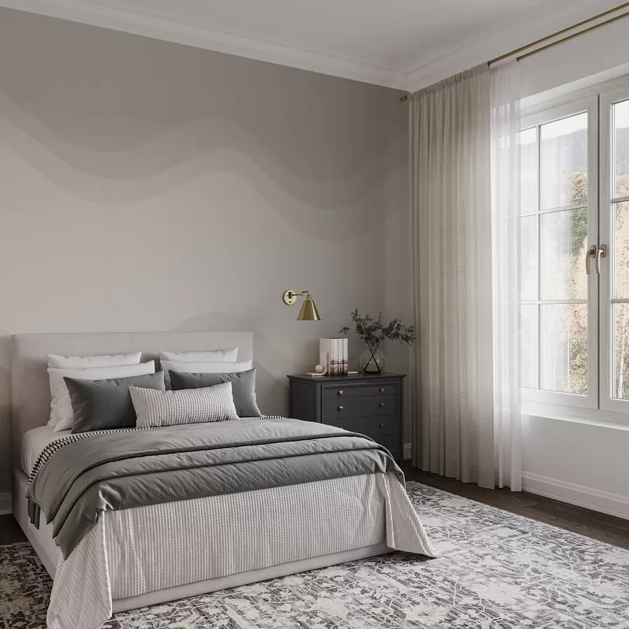 wall murals Апстрактни таласи у неутралној беж палети w05132v3