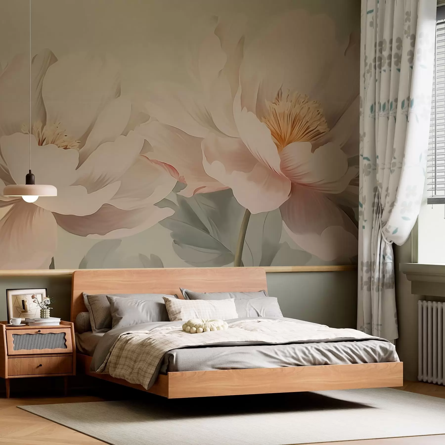 wall murals Пеониес w05077