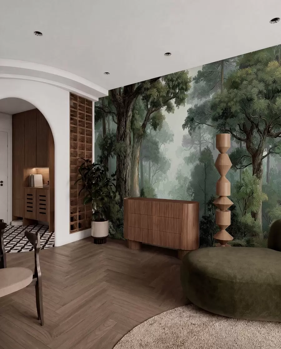 wall murals Листопадна шума w05196