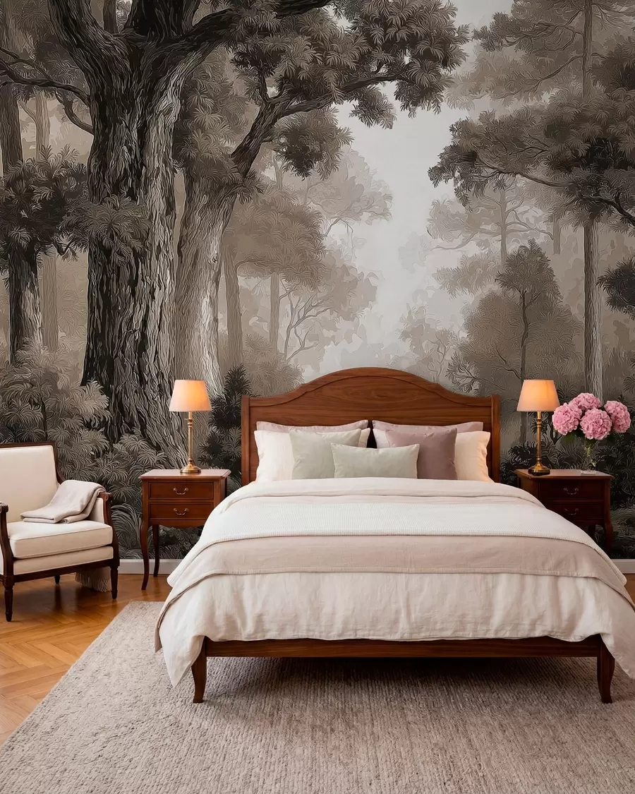 wall murals Листопадна шума w05196v1