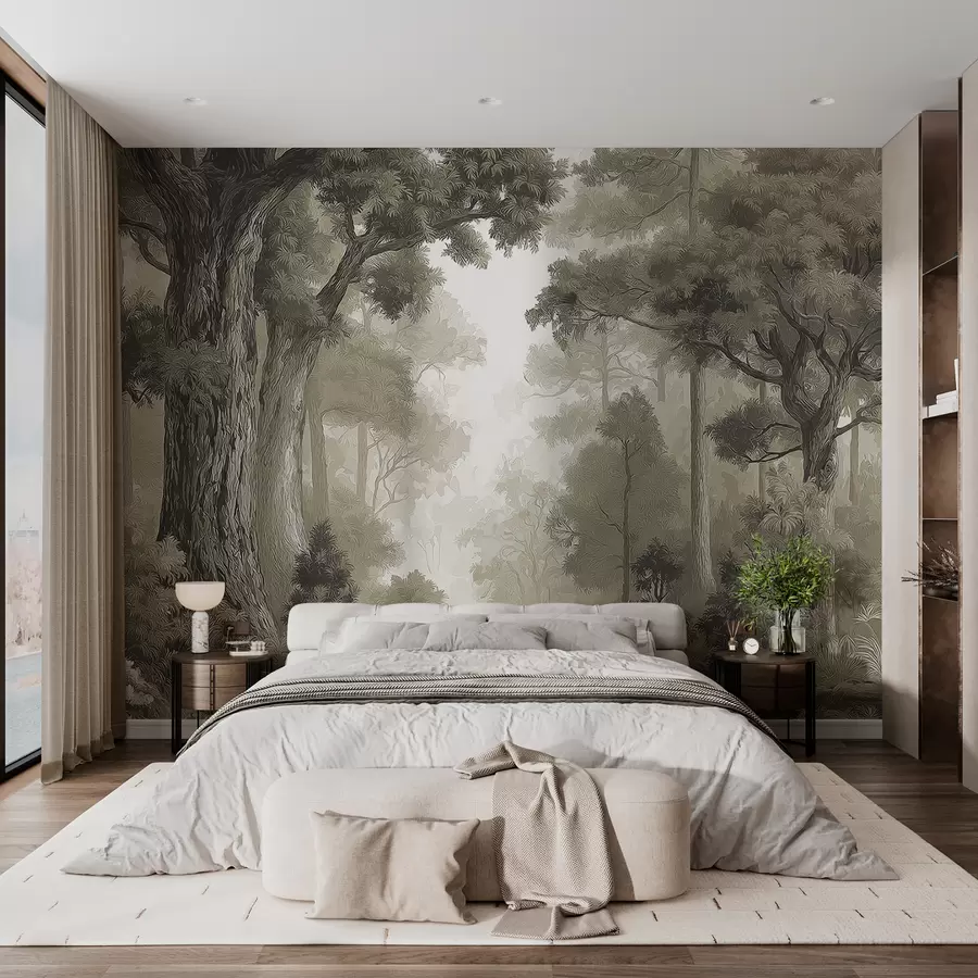 wall murals Листопадна шума w05196v1